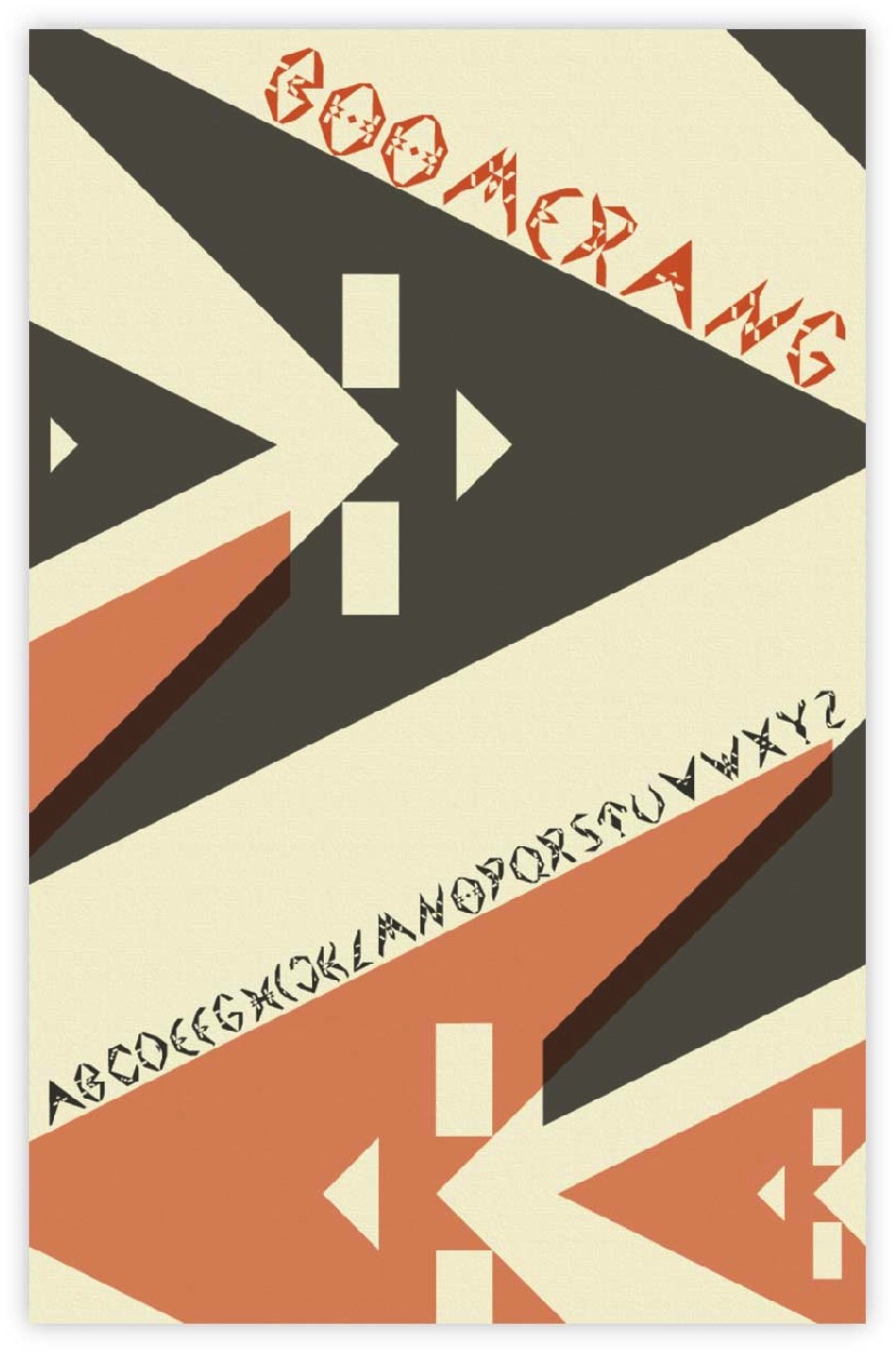 Boomerang Font Poster