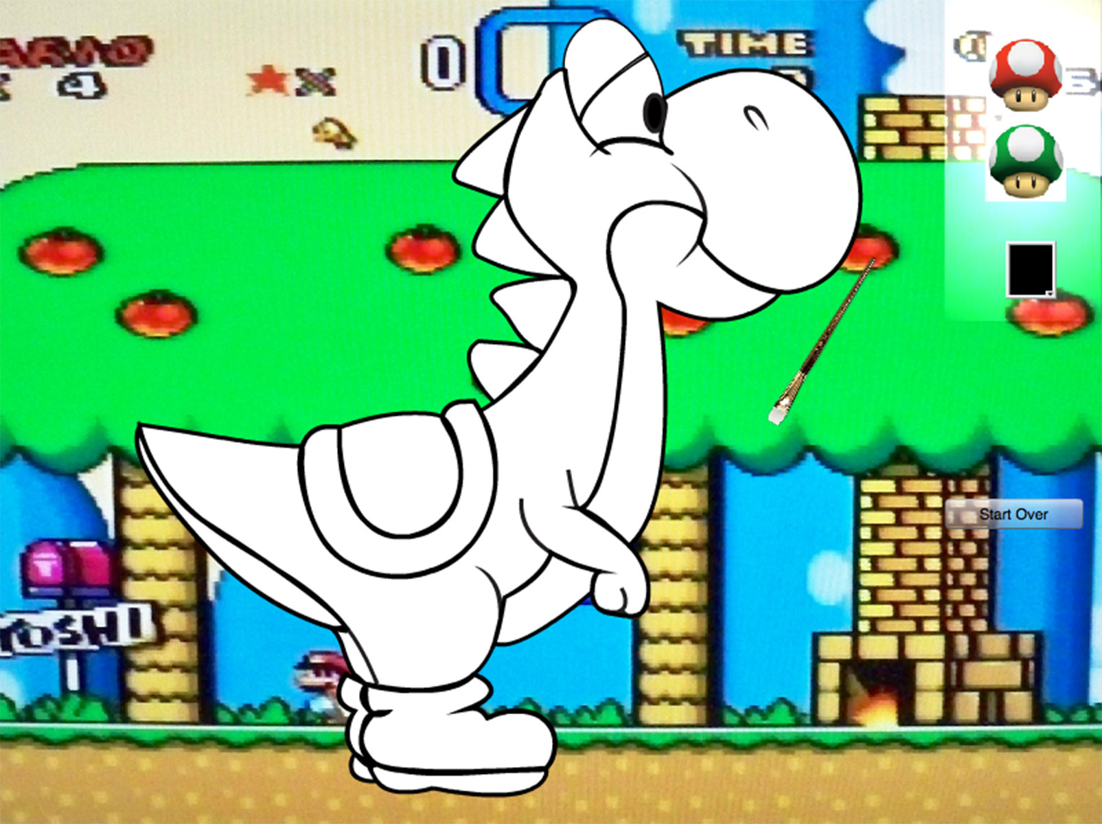 Mario Quiz and Coloring Book